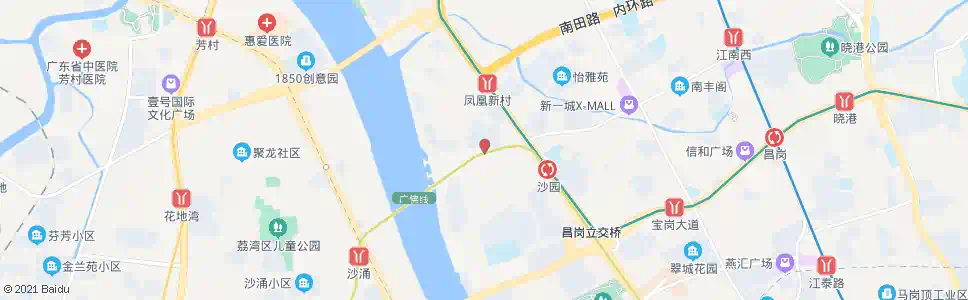 广州金沙路_公交站地图_广州公交_妙搜公交查询2025