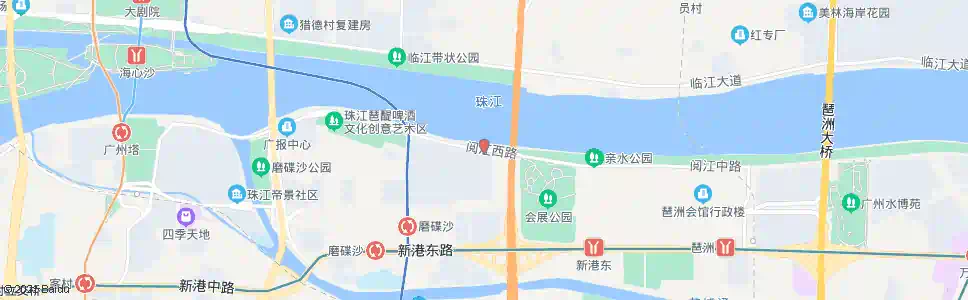 广州阅江西路东_公交站地图_广州公交_妙搜公交查询2025