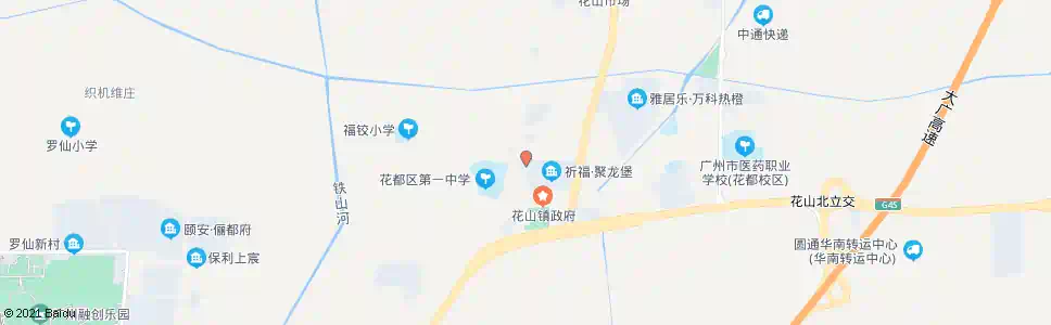 广州罗村一中_公交站地图_广州公交_妙搜公交查询2025