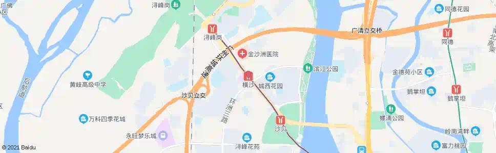 广州横沙站_公交站地图_广州公交_妙搜公交查询2025