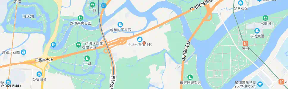 广州土华路东_公交站地图_广州公交_妙搜公交查询2025