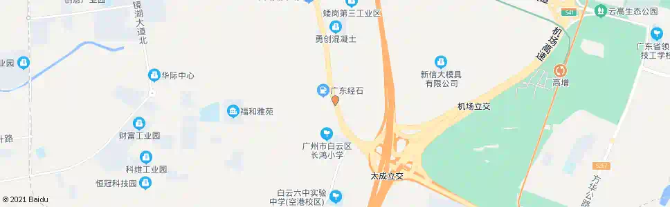 广州太成村_公交站地图_广州公交_妙搜公交查询2025