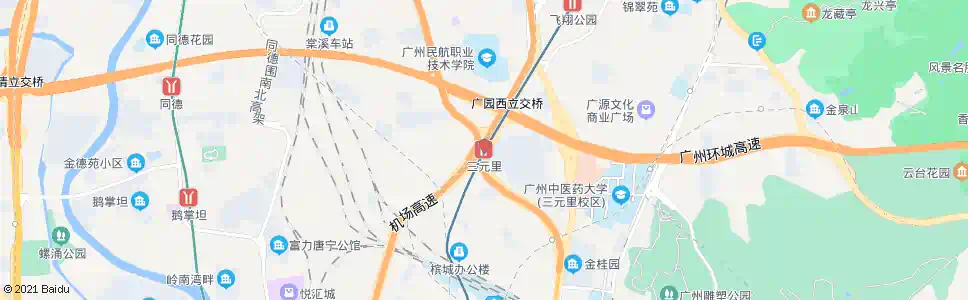 广州三元里站_公交站地图_广州公交_妙搜公交查询2025