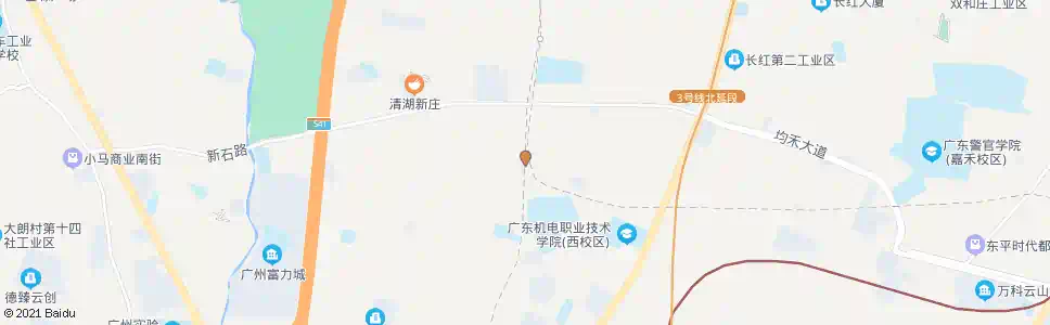广州七星岗工业路_公交站地图_广州公交_妙搜公交查询2025