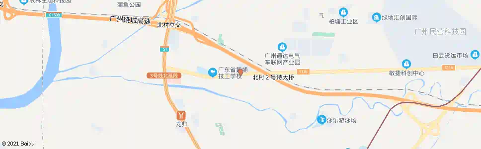 广州北村(北太路)_公交站地图_广州公交_妙搜公交查询2025