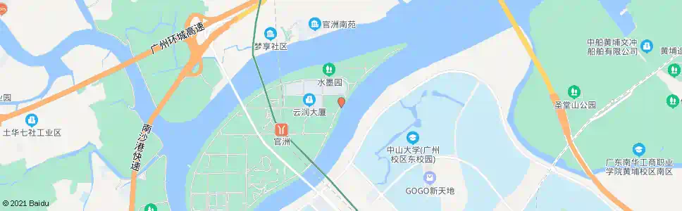 广州星岛环南路北_公交站地图_广州公交_妙搜公交查询2025