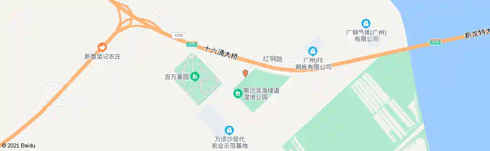 广州十六涌_公交站地图_广州公交_妙搜公交查询2025