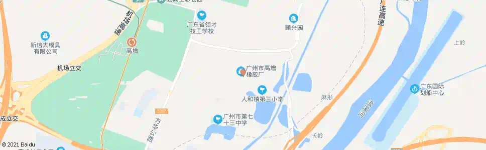 广州高增一村_公交站地图_广州公交_妙搜公交查询2025