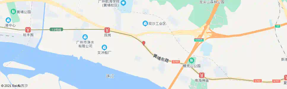 广州brt双岗_公交站地图_广州公交_妙搜公交查询2025
