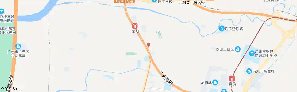 广州夏良村委_公交站地图_广州公交_妙搜公交查询2025