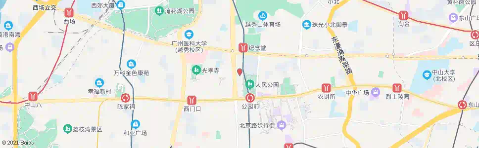 广州府前路_公交站地图_广州公交_妙搜公交查询2025