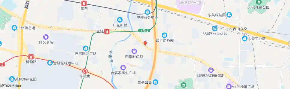 广州黄村(中山大道)_公交站地图_广州公交_妙搜公交查询2025