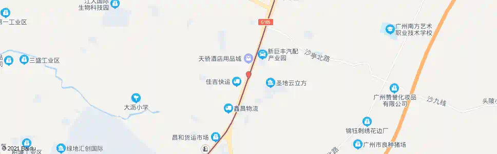 广州沙亭岗村口_公交站地图_广州公交_妙搜公交查询2025