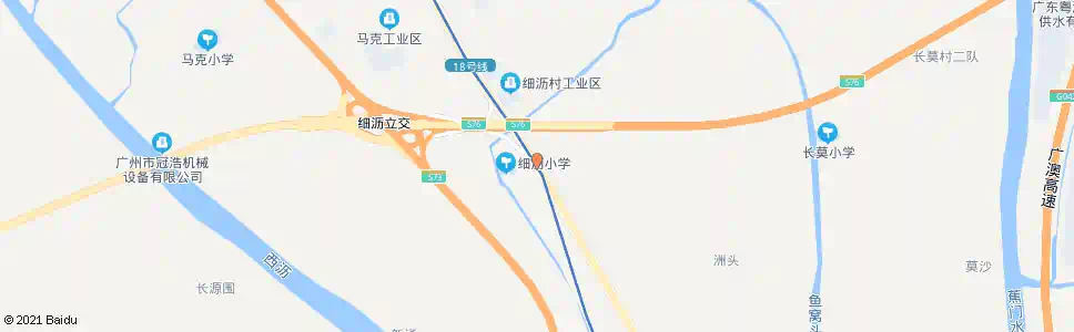 广州细沥桥_公交站地图_广州公交_妙搜公交查询2025