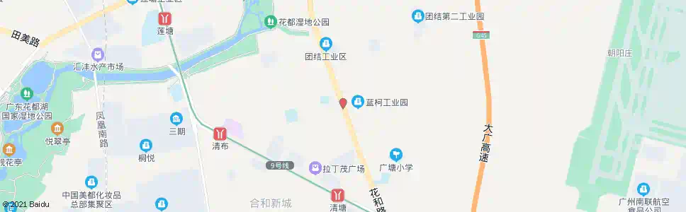 广州清布墟_公交站地图_广州公交_妙搜公交查询2025
