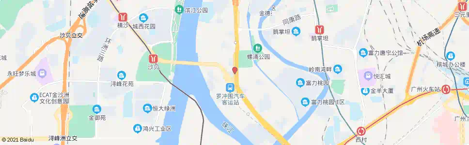 广州松南路口_公交站地图_广州公交_妙搜公交查询2025