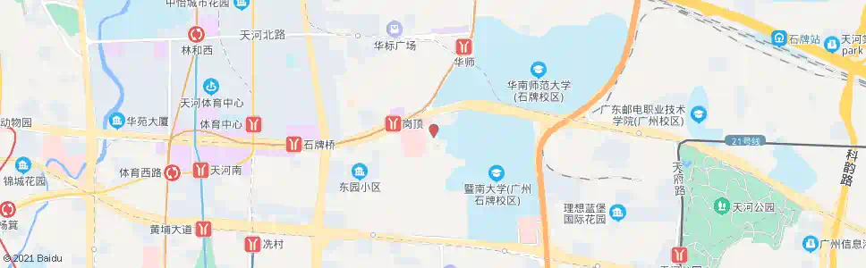广州石牌东路北_公交站地图_广州公交_妙搜公交查询2025