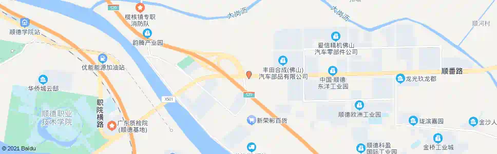广州五沙大桥收费站_公交站地图_广州公交_妙搜公交查询2025