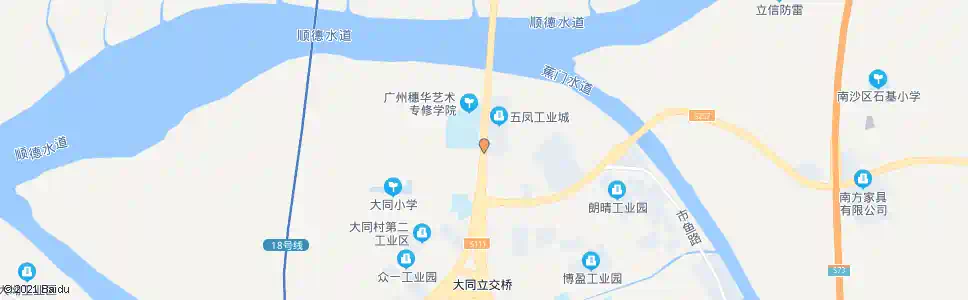 广州大同村_公交站地图_广州公交_妙搜公交查询2025