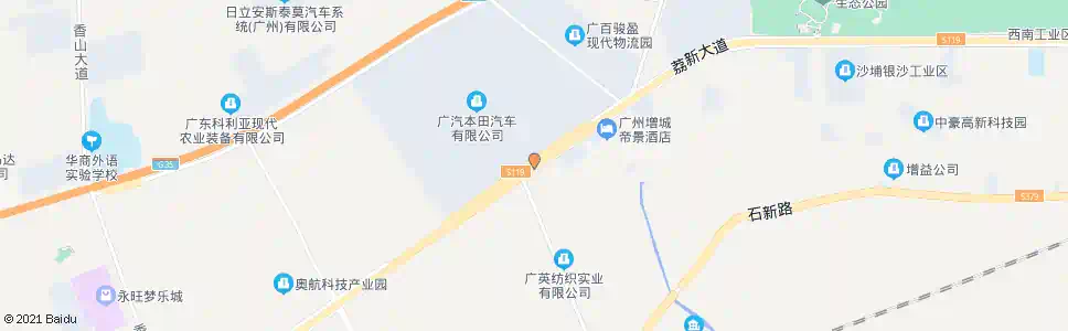 广州广本厂_公交站地图_广州公交_妙搜公交查询2025