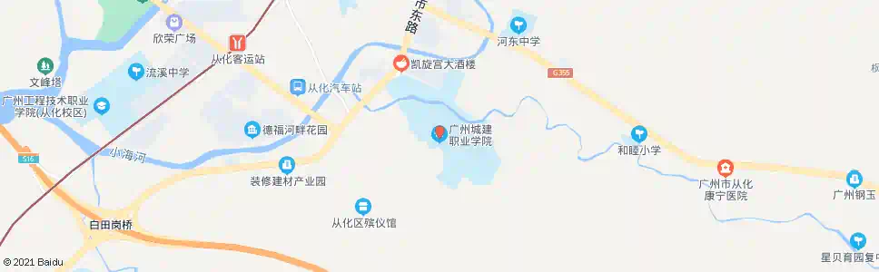 广州城建学院总站_公交站地图_广州公交_妙搜公交查询2025