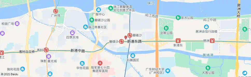 广州磨碟沙站_公交站地图_广州公交_妙搜公交查询2025