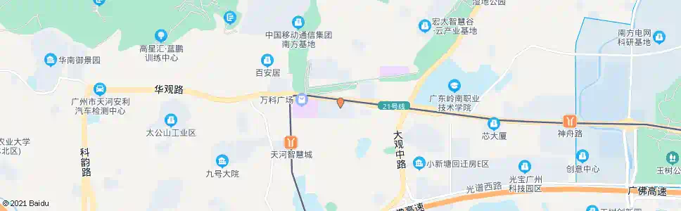 广州颜峰泗和_公交站地图_广州公交_妙搜公交查询2025