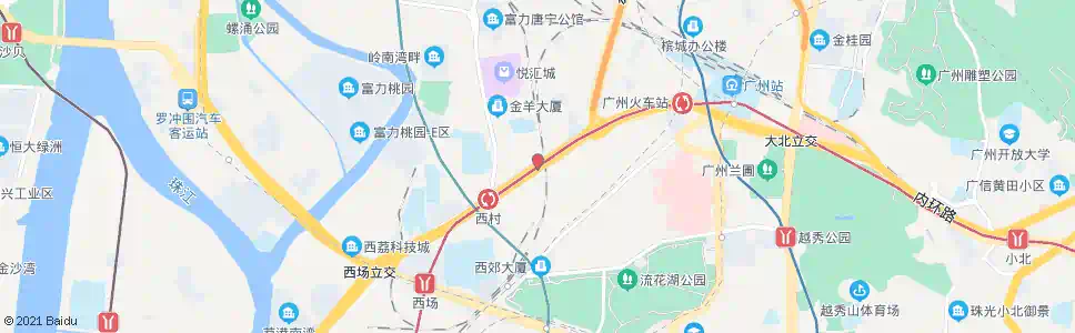 广州克山_公交站地图_广州公交_妙搜公交查询2025