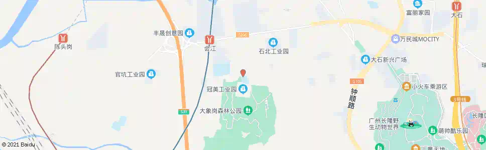 广州会江学校_公交站地图_广州公交_妙搜公交查询2025