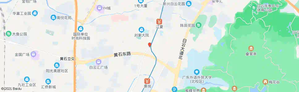 广州江夏东二路北_公交站地图_广州公交_妙搜公交查询2025