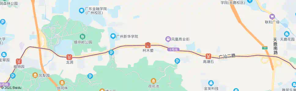 广州柯木塱_公交站地图_广州公交_妙搜公交查询2025