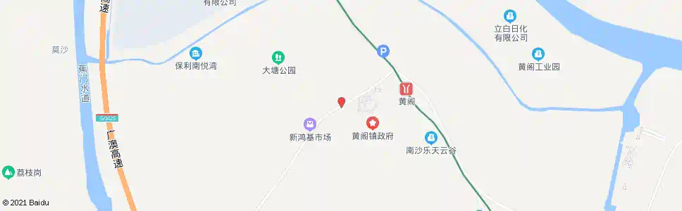 广州黄阁镇政府_公交站地图_广州公交_妙搜公交查询2025