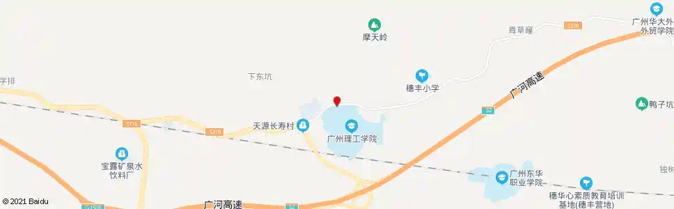 广州黄涌穗丰_公交站地图_广州公交_妙搜公交查询2025
