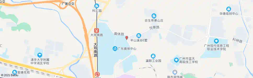 广州广东体育职业学院_公交站地图_广州公交_妙搜公交查询2025