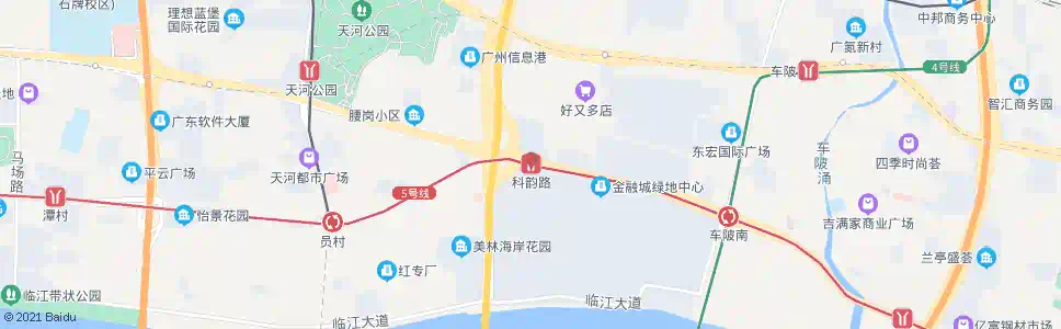广州地铁科韵路站_公交站地图_广州公交_妙搜公交查询2025