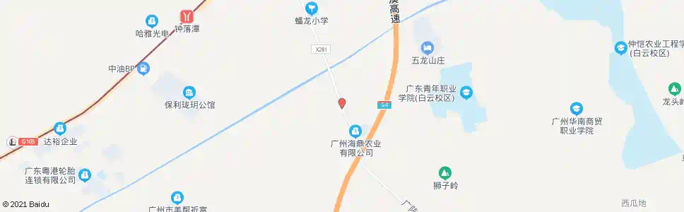 广州障岗村_公交站地图_广州公交_妙搜公交查询2025