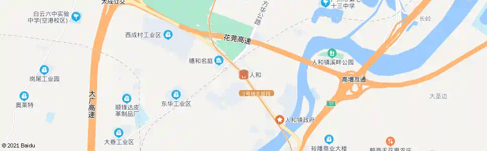 广州人和地铁站(人和墟)_公交站地图_广州公交_妙搜公交查询2025