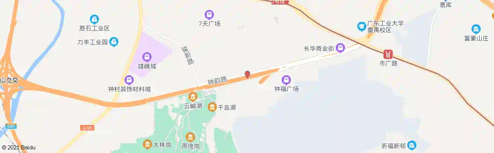 广州工业区一站_公交站地图_广州公交_妙搜公交查询2025