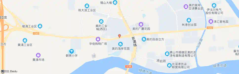广州三乐路北滘站(美的海岸花园)_公交站地图_广州公交_妙搜公交查询2025