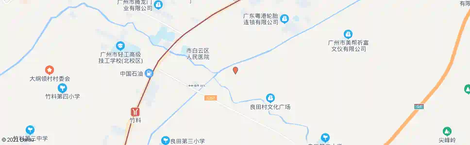 广州良田环村西路_公交站地图_广州公交_妙搜公交查询2025