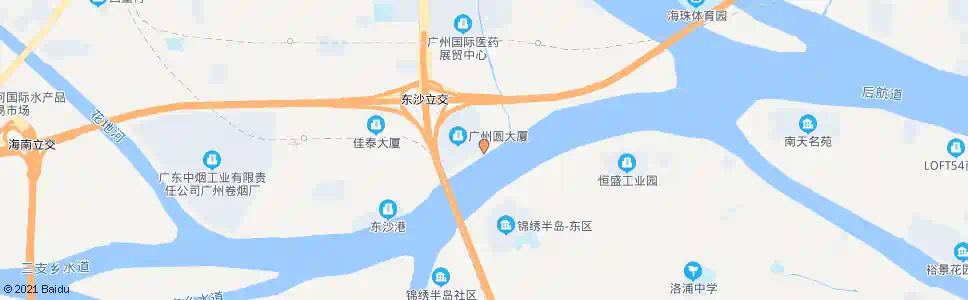 广州广州圆_公交站地图_广州公交_妙搜公交查询2025