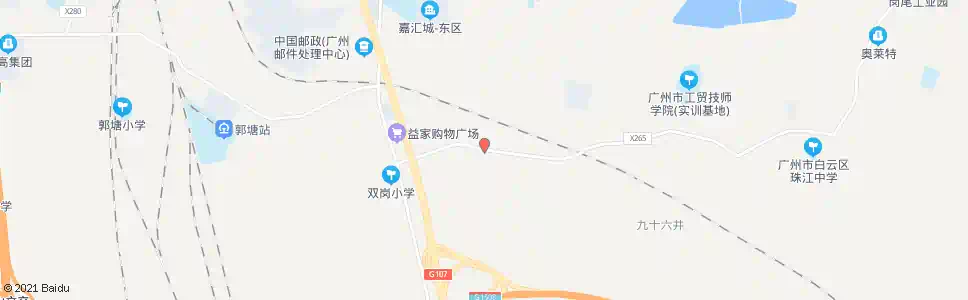 广州双岗向南庄_公交站地图_广州公交_妙搜公交查询2025