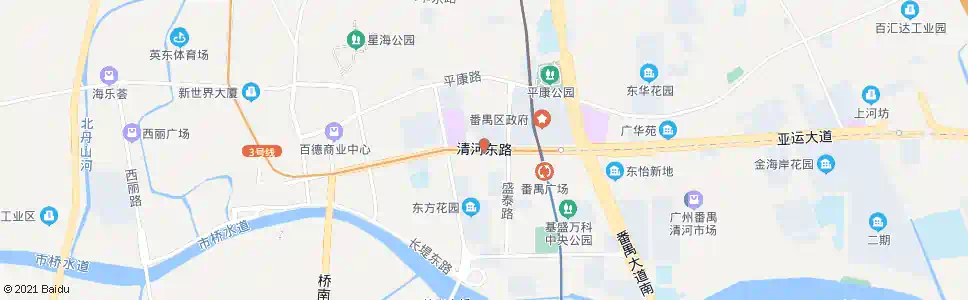 广州东秀园_公交站地图_广州公交_妙搜公交查询2025