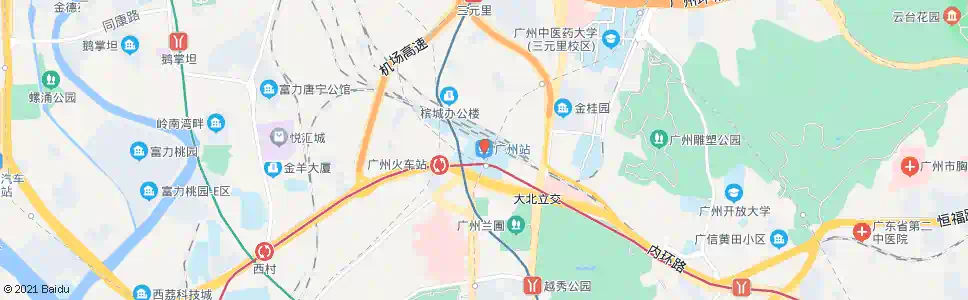 广州观绿桥_公交站地图_广州公交_妙搜公交查询2025