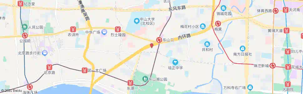 广州金城大厦_公交站地图_广州公交_妙搜公交查询2025