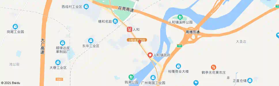 广州人和墟(万家福广场)_公交站地图_广州公交_妙搜公交查询2025