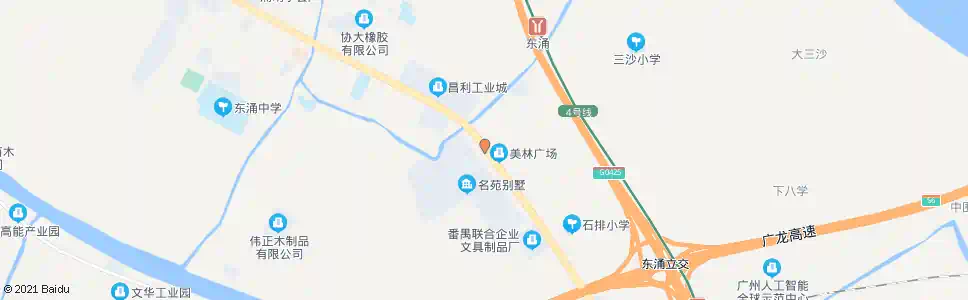 广州三沙村口_公交站地图_广州公交_妙搜公交查询2025