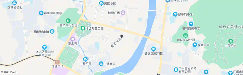 广州夏街村_公交站地图_广州公交_妙搜公交查询2025