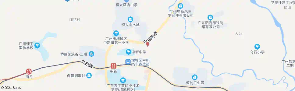 广州中福路_公交站地图_广州公交_妙搜公交查询2025