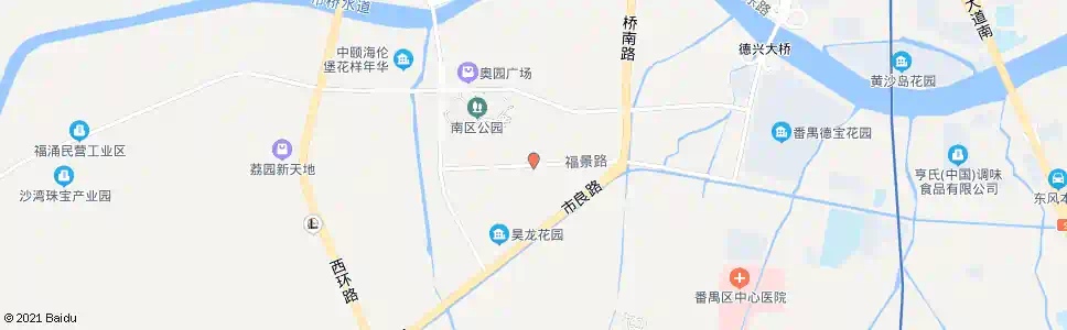 广州福景路_公交站地图_广州公交_妙搜公交查询2025